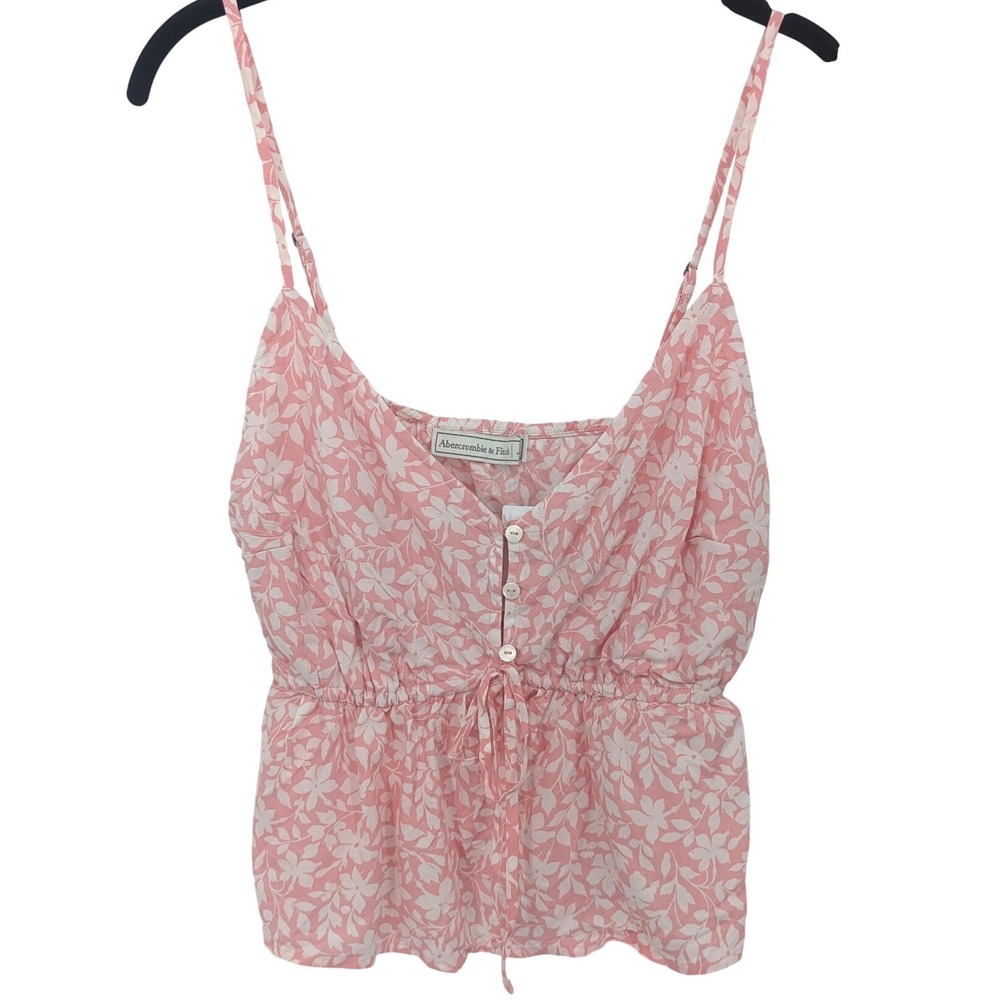 Abercrombie & Fitch Pink Floral Print Camisole